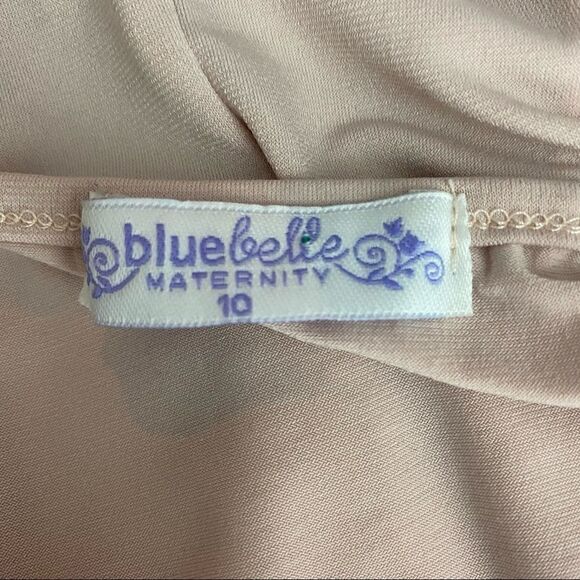 Bluebelle Maternity Vneck Long Sleeve Ruffle Dress - Picture 5 of 6